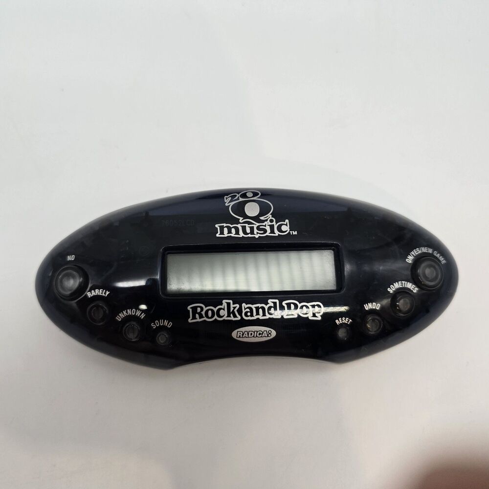 20 Questions MUSIC Rock And Pop 20Q Handheld Electronic Game